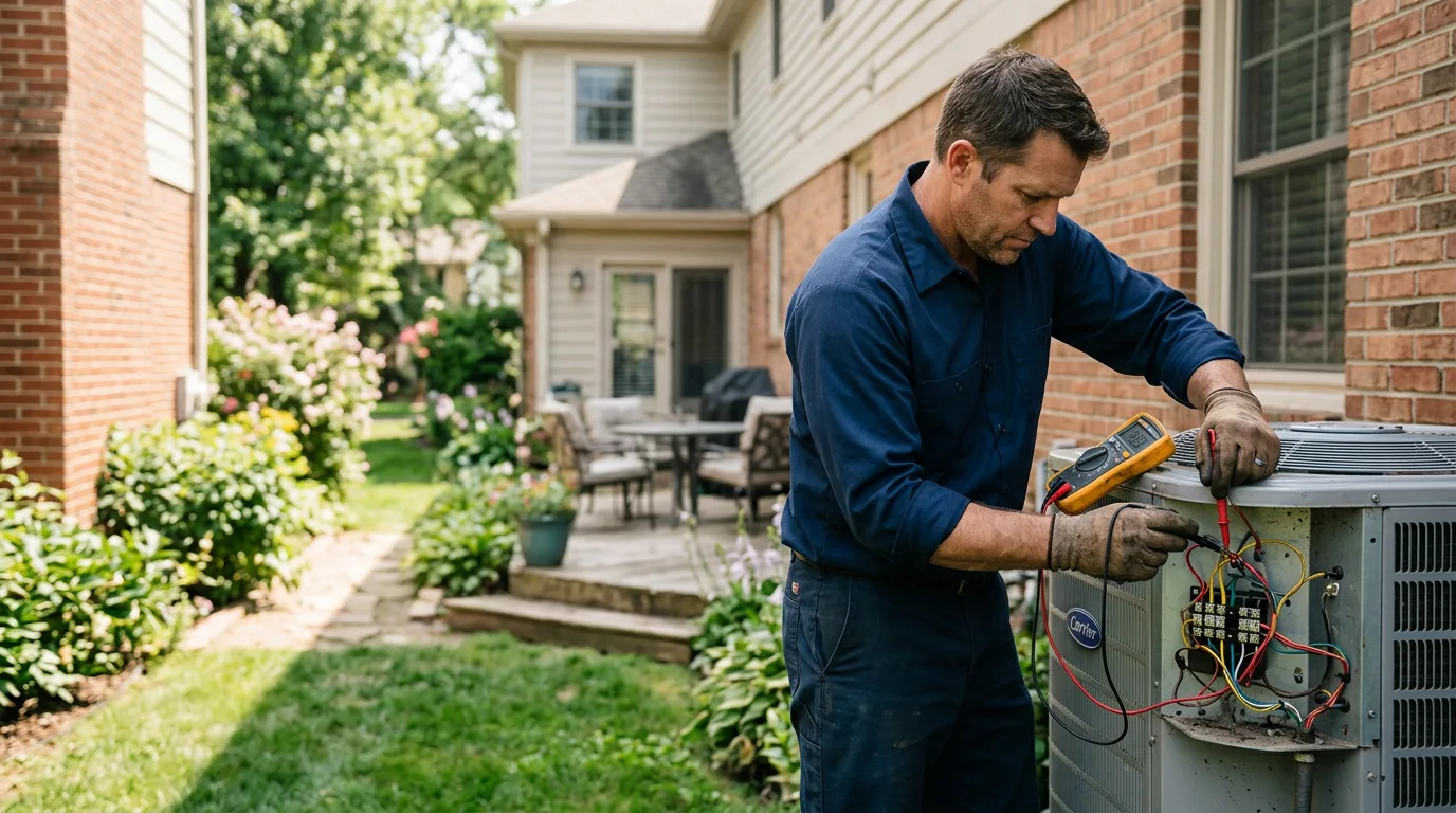 HVAC technician working near Plummer, ID